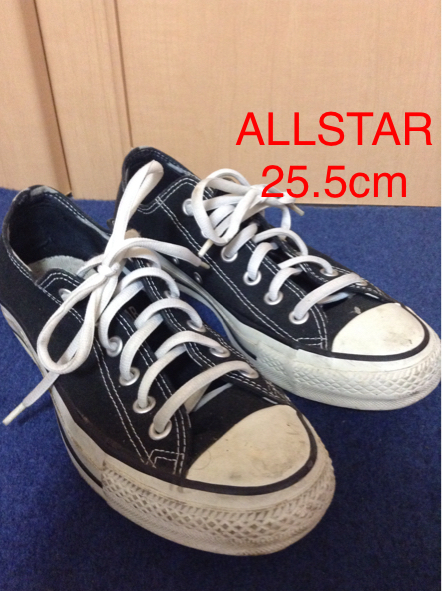 【売り切り!!送料無料!!】A-56 中古激安!!CONVERCE ALLSTAR ブラック 25.5cm 箱無し!拍卖