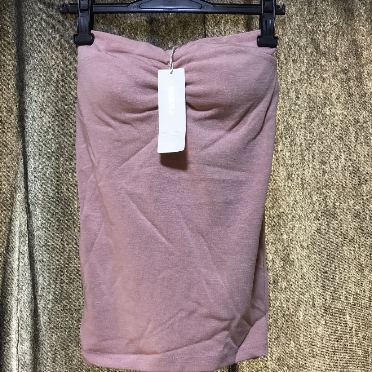 新品人気完売品 ガルーラ ベアトップワンピース ピンク M 定価3900円 ね拍卖