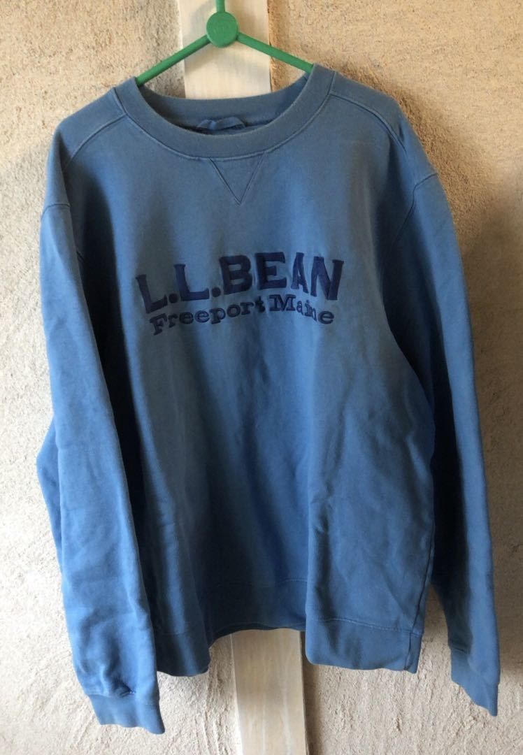 ☆【ビッグサイズXXL】LL BEAN エルエルビーン フロントロゴ スウェット トレーナー 水色 ヴィンテージ 拍卖
