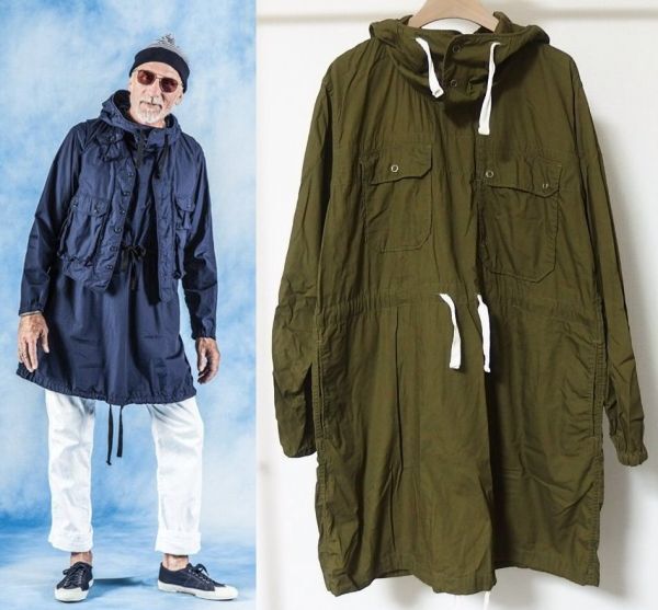 Engineered Garments エンジニアードガーメンツ Cagoul Pima Poplin アノラック パーカー S拍卖