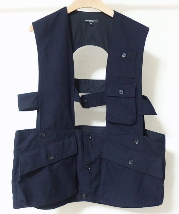 Engineered Garments エンジニアードガーメンツ Shooting Vest Uniform Serge ユニフォームサージ シューティング ベスト M 紺拍卖