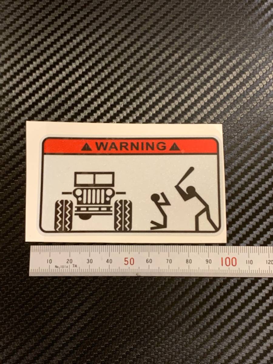 WARNING 盗難防止 ステッカー デカール JEEP Jeep 送料安い 定形郵便 全国一律84円拍卖