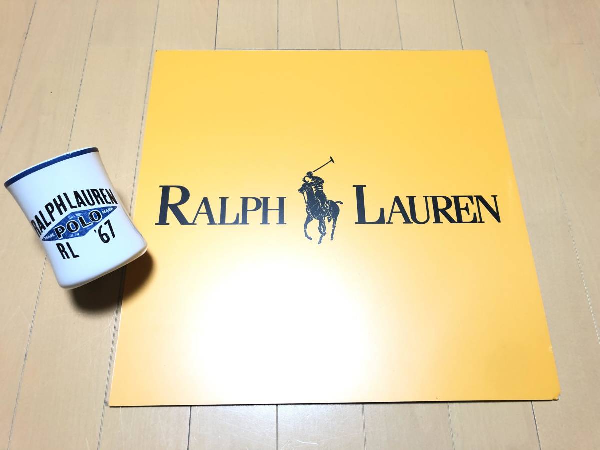 即決【40cm角/非売品】センス抜群◎RALPH LAUREN 店頭展示・DISPLAY品 硬質・肉厚 超高級 看板(特大)★RRL ビンテージ拍卖