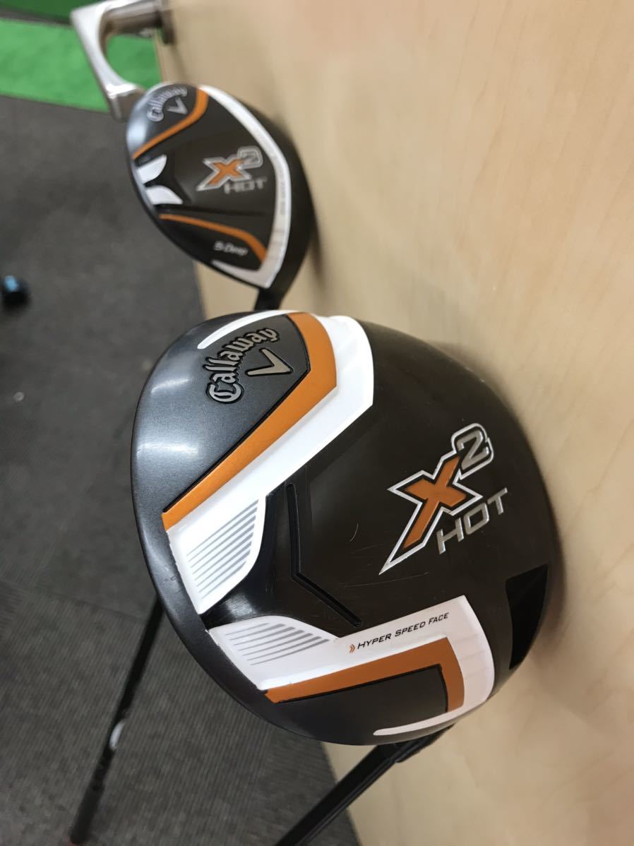超お値打ち出品 元祖ぶっ飛び名器 入手困難品 callaway X2-HOT 9.0°と5Deepの優しく飛ばせる名器セット usedほぼ新品拍卖