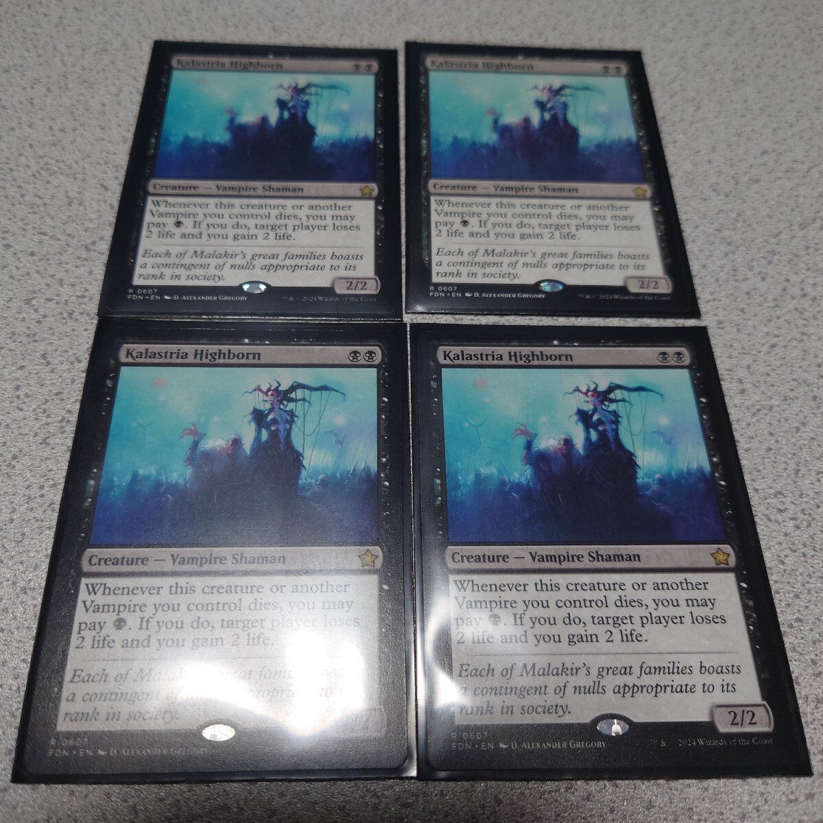 MTG FDN カラストリアの貴人 英語 四枚セット ファウンデーションズ スターターコレクション 即決拍卖