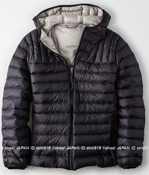 〓ラス3!! アメリカンイーグル/US XL/AE Packable Puffer ライトダウンジャケット/Black拍卖
