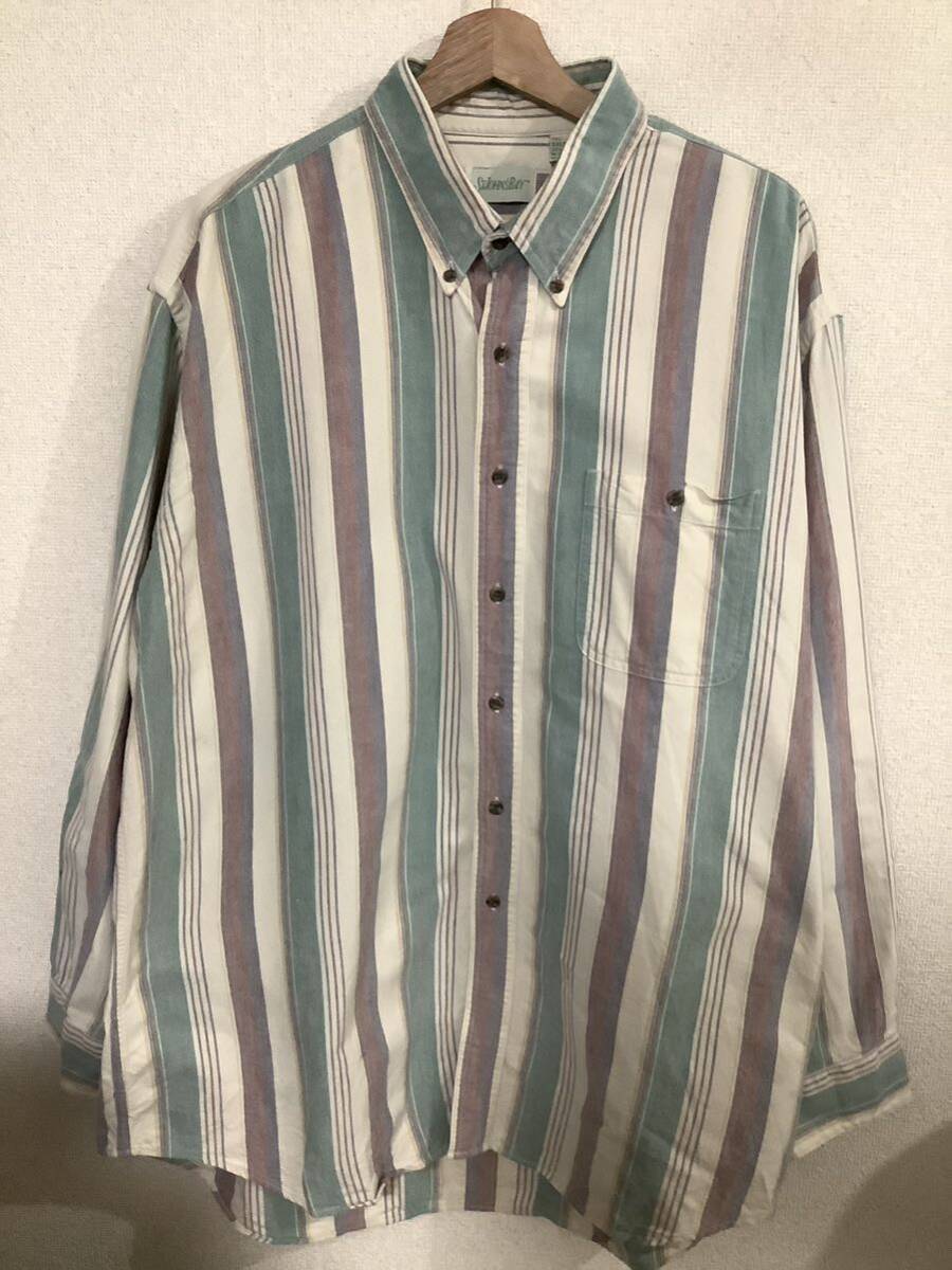 st.JOHN'SBAY セントジョンズベイ ビックマック ストライプ柄 ボタンダウンシャツ ビンテージ アメカジ 古着 メンズ拍卖