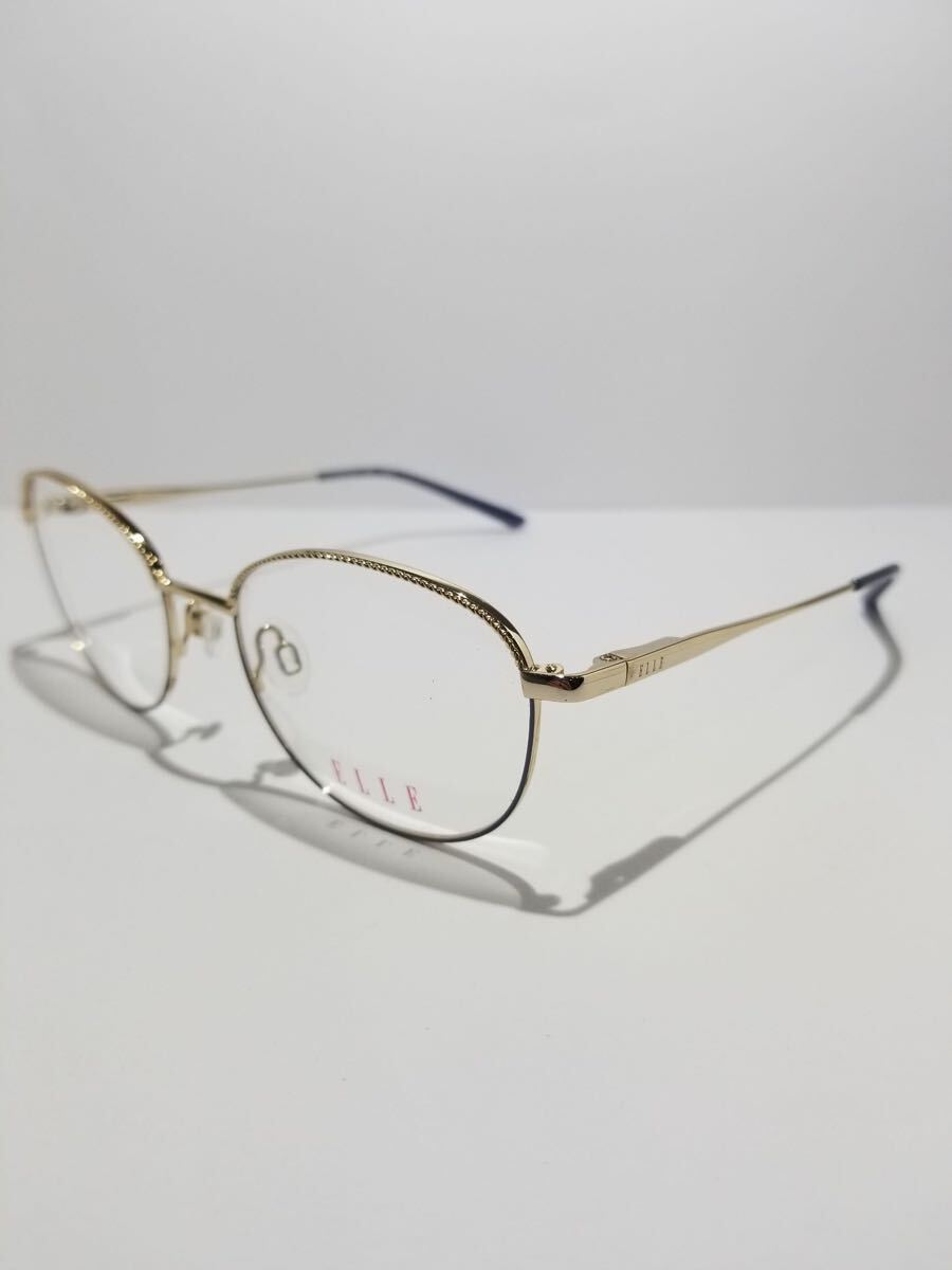 未使用 眼鏡 メガネフレーム ELLE EL13516 BL フルリム チタンフレーム 51口17-135 BC-1拍卖