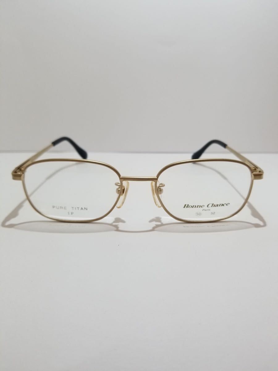 未使用 眼鏡 メガネフレーム Bonne Chance Paris 80-1951 フルリム チタンフレーム 国産 日本製 MADE IN JAPAN 50口18-138 BF-2拍卖