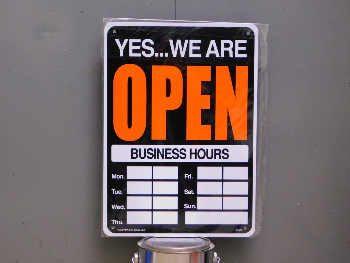 サインプレート CA-20 《OPEN&CLOSED ★ 縦型リバーシブル》 時間記入可能 アメリカ 看板 オープン&クローズド サインボード拍卖