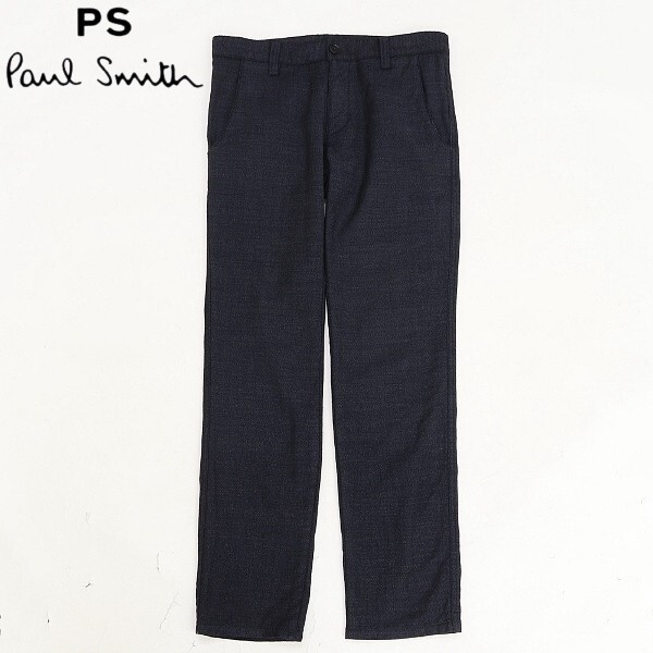 ◆PS Paul Smith ポールスミス スラックス テーパード パンツ 紺 ネイビー M拍卖