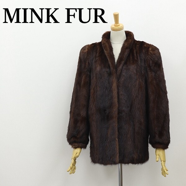 高級◆ミンクファー 毛皮 ハーフ コート ダークブラウン 11拍卖