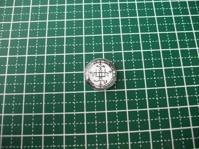 ▲▽16mm 四大天使のシジル ガブリエル印章 ドームカボション◆アルマデル奥義書 ハンドメイド拍卖