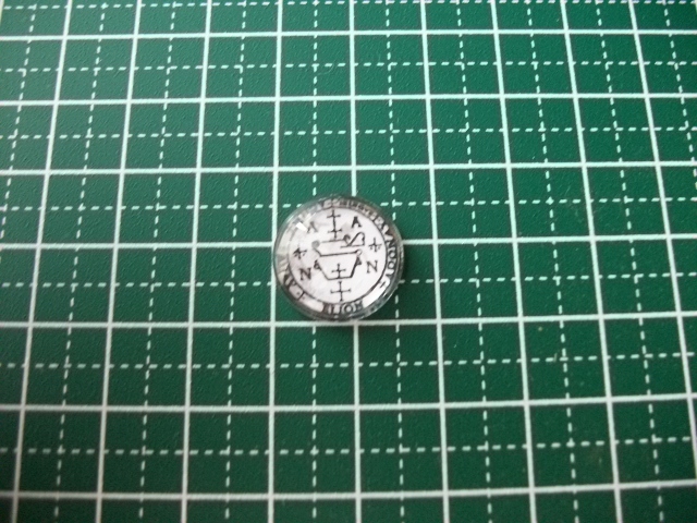 ▲▽16mm 七大天使のシジル ザドキエル印章 ドームカボション◆アルマデル奥義書 ハンドメイド△▼拍卖