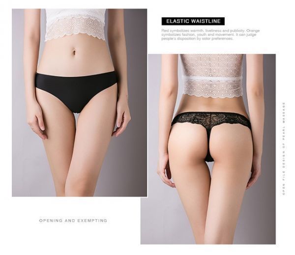 ショーツ レディース Tバック 下着 レース パンツ セクシーランジェリー 1-203bla-L拍卖