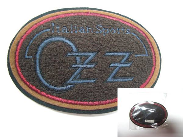 ♪新品♪大きな楕円ワツペン1枚★茶・青・ピンク★/ブレザー・ジャンバーなどに拍卖