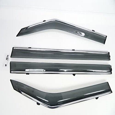 ホンダ エリシオン RR(2004年5月から2012年5月まで) メッキ モール 取付金具付き ドアバイザー サイドバイザー 10000610拍卖