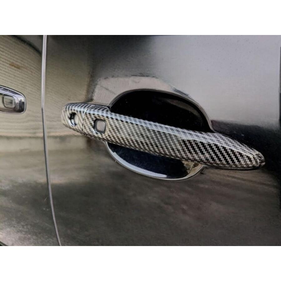 カーボン ルック ドアハンドル カバー アルファード 20系 240X 240S 240G 350X 350S 350G C L パッケージ compass1718181464拍卖