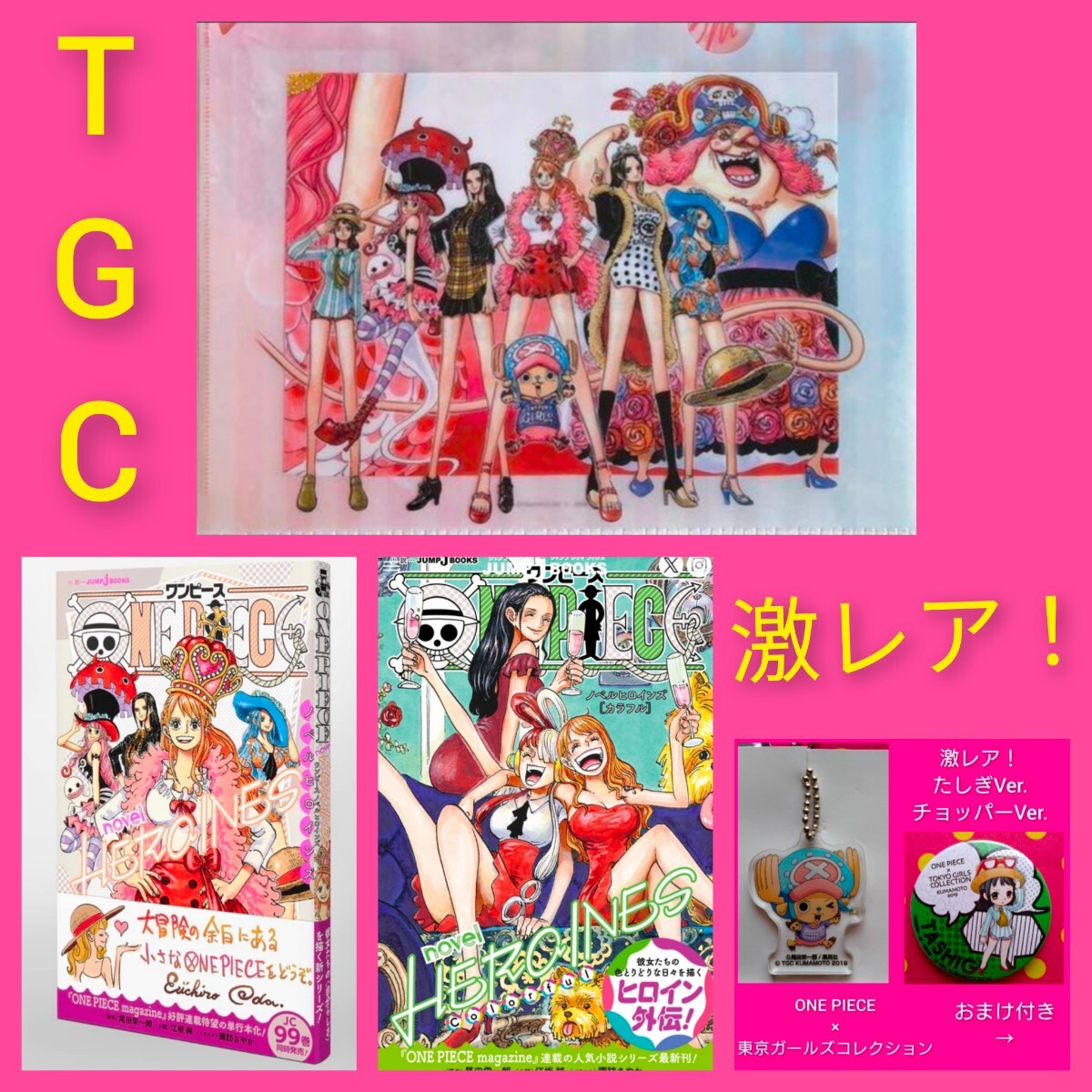激レア!◆豪華レアおまけ付◆ONE PIECE ワンピース 東京ガールズコレクション クリアファイル NOVELS ヒロインズ 拍卖