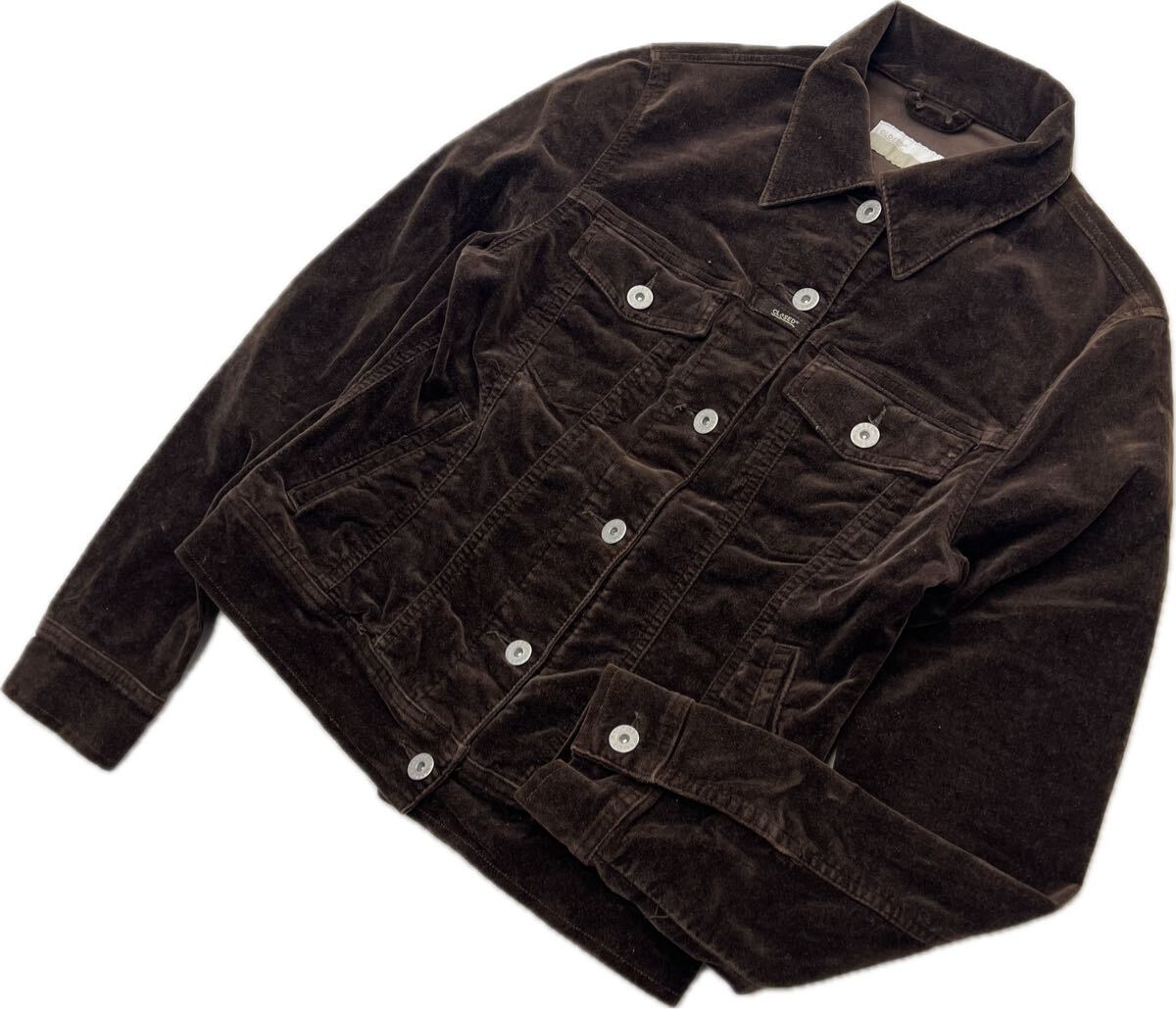 CLOSED ☆ クローズド イタリア製 3rd型 光沢 コーデュロイ ジャケット ブラウン レディース S 秋冬 上品 休日 大人カジュアル■S3989拍卖