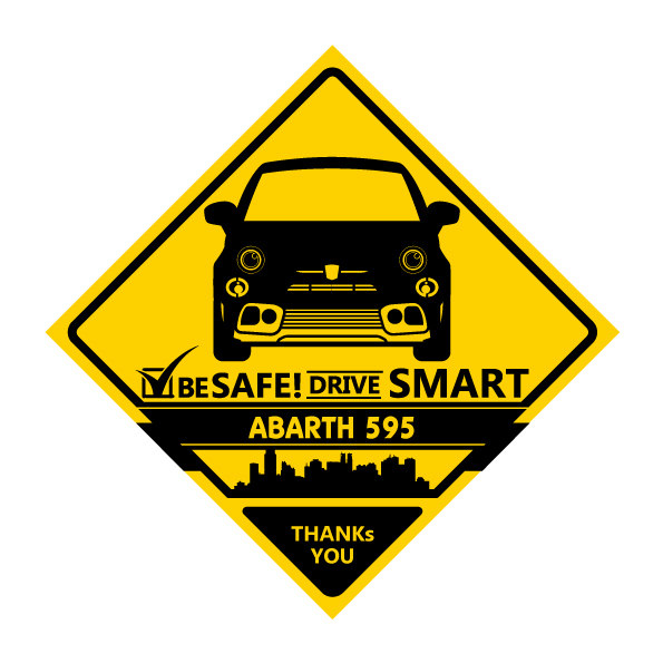 【カーマグネット・XING】ナンバープレート入れ アバルト 595風拍卖