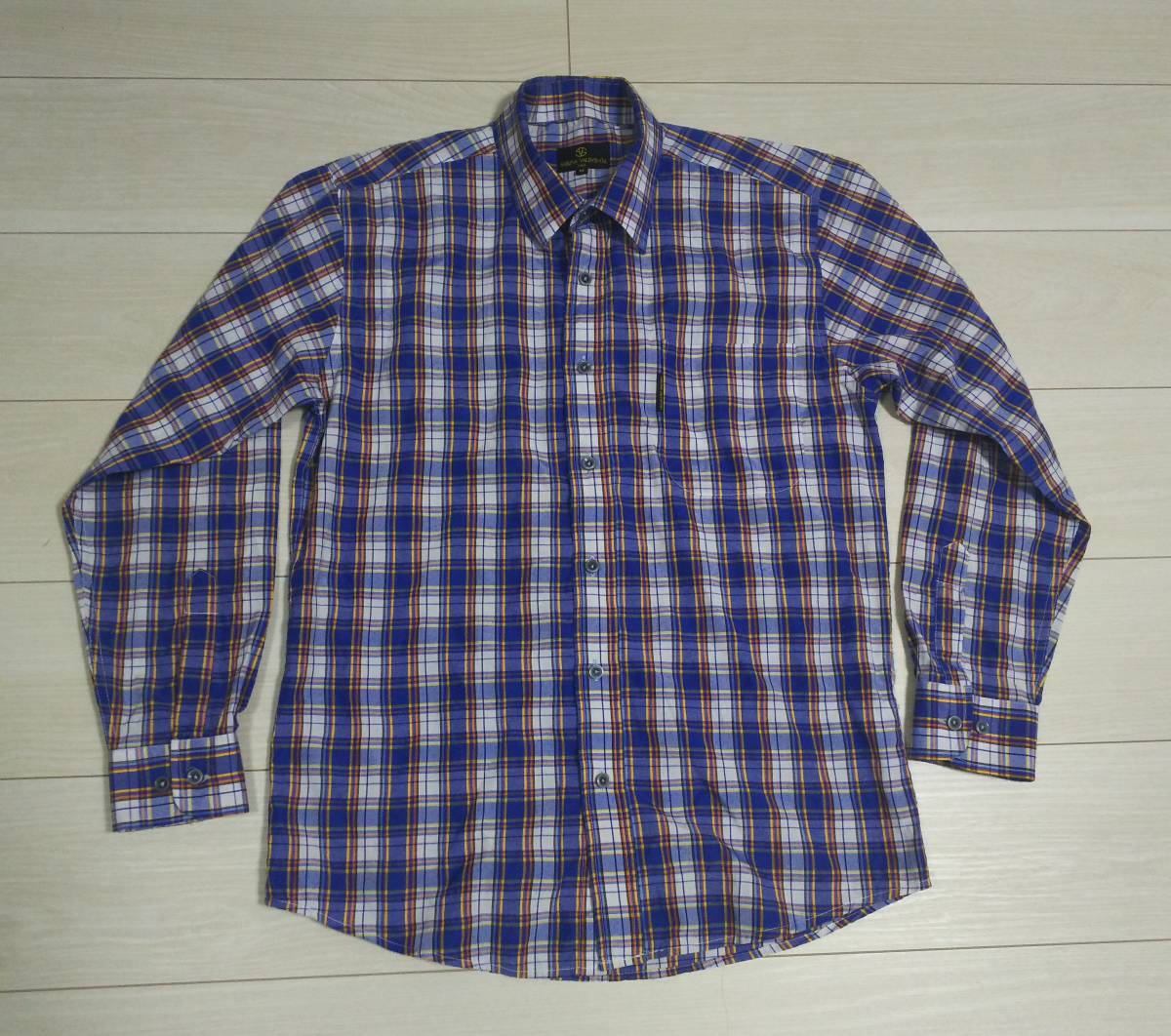 ★SABLINA VALENTINO サブリナ ヴァレンチノ チェック 長袖シャツ メンズ M★拍卖