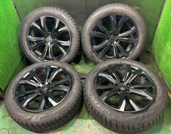 レクサス RX20系 LING-LONG 235/55R20 純正アルミホイール付きセット 4本 5H/8J ET30 114.3 スタッドレスタイヤ拍卖