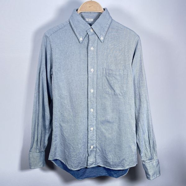 インディビジュアライズドシャツ スタンダード オックスフォード シャンブレー 長袖 ボタンダウンシャツ 14-31 USA製 ユナイテッドアローズ拍卖