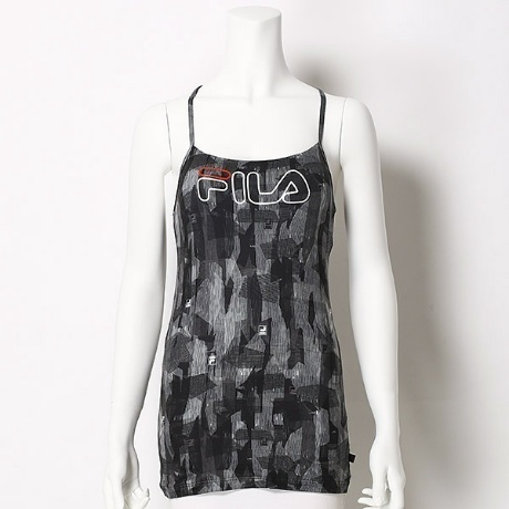 Sサイズ 黒 新品 FILA ヨガトップス ブラトップ YOGA ヨガウェア 水着 カップ付きキャミソール タンクトップ 水陸両用 定価5390円 送料無料拍卖