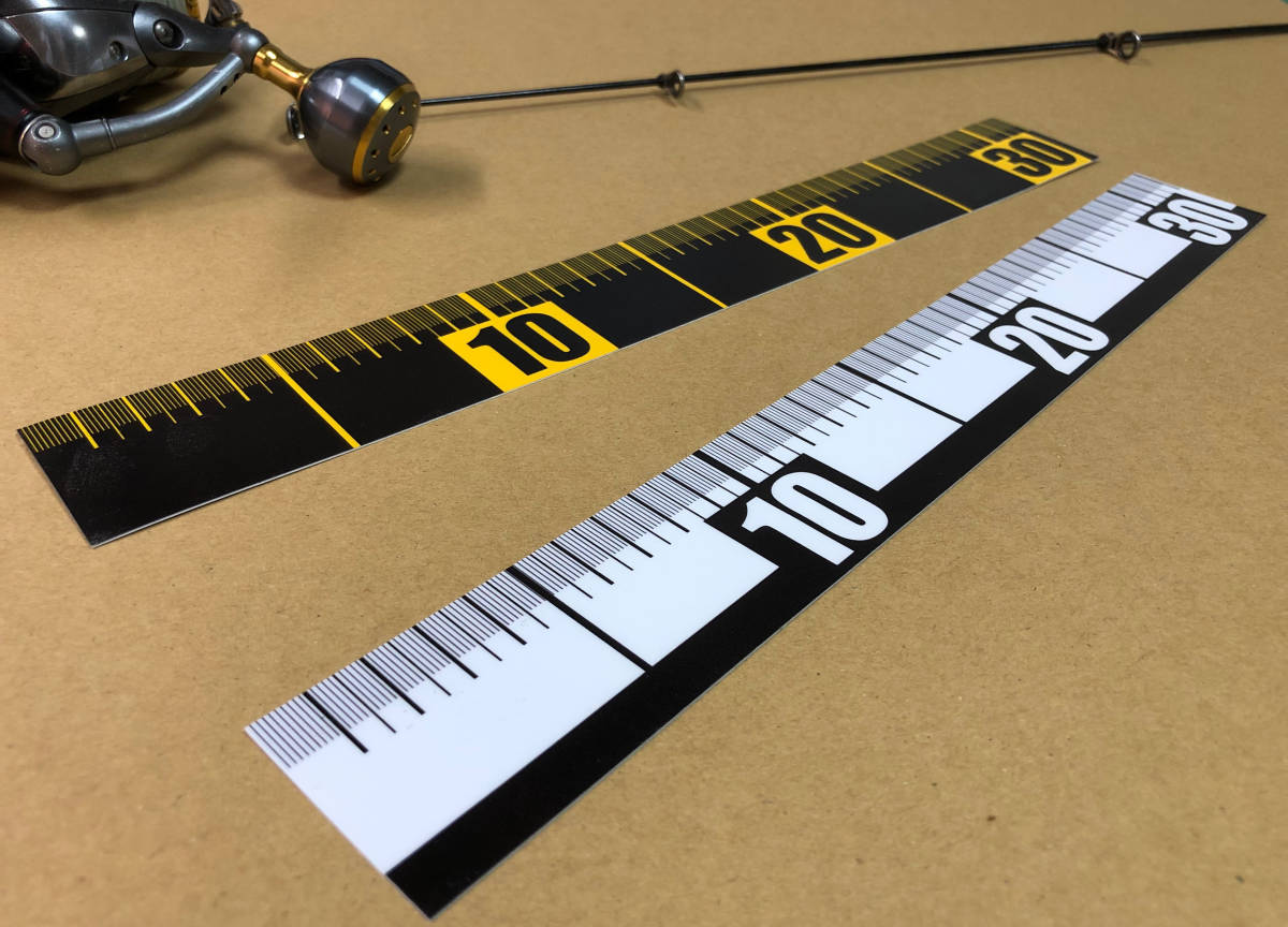 【32cm】フィッシングメジャーステッカー 耐水、UVカット、屋外長期仕様3拍卖