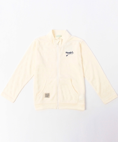 新品 3can4on ボーダー天竺カーディガン オフホワイト 130cm 定価2970円拍卖