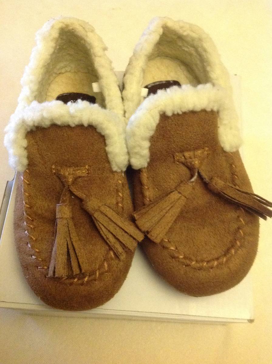 新品 HusHusH タッセルボアスリッポン キャメル(041) 20.5cm 定価3289円拍卖