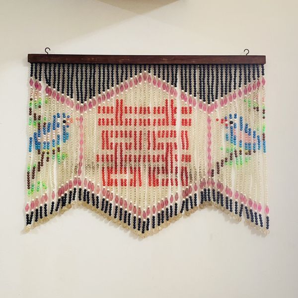 ◆台湾レトロ◆ ビーズ暖簾 ◆ダブルハピネス◆ヴィンテージ拍卖