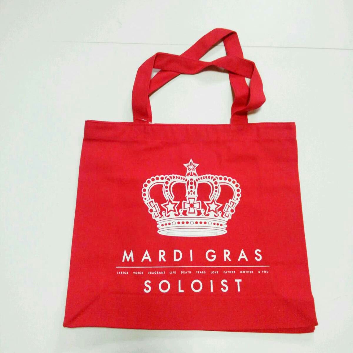 レッド 黒夢 清春 MARDI GRAS SOLOIST star crownトートバッグ KUROYUME KIYOHARU SADS サッズ拍卖