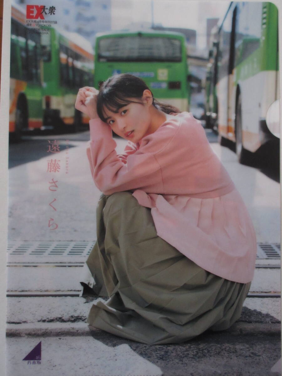 ◆即決◆ 乃木坂46 遠藤さくら 両面クリアファイル ①拍卖