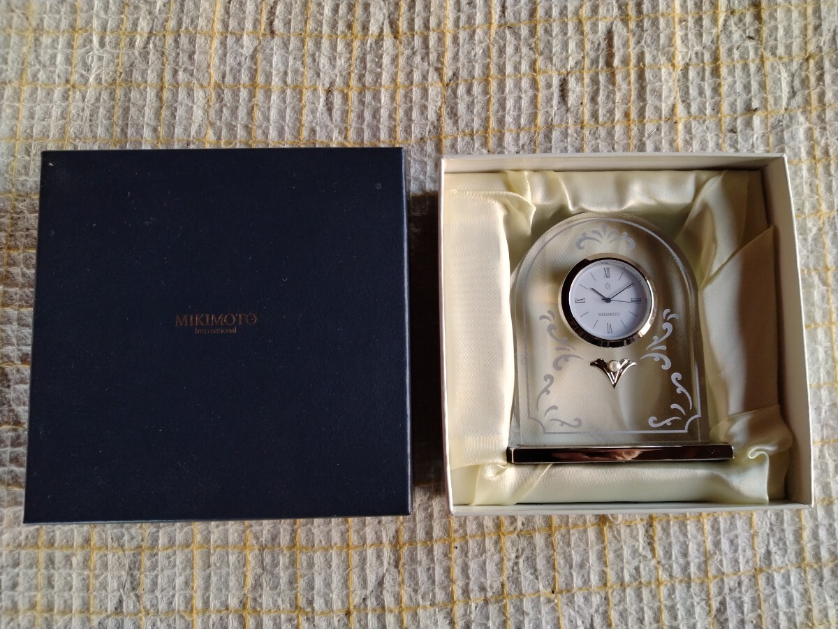 ミキモト MIKIMOTO 置き時計 クオーツクロック 未使用拍卖