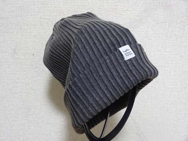 Q BAYFLOW Q メンズ・レディース 灰色帽子 スタイルハット ニット帽 サイズ57cm〜59cm キャップ 帽子 拍卖