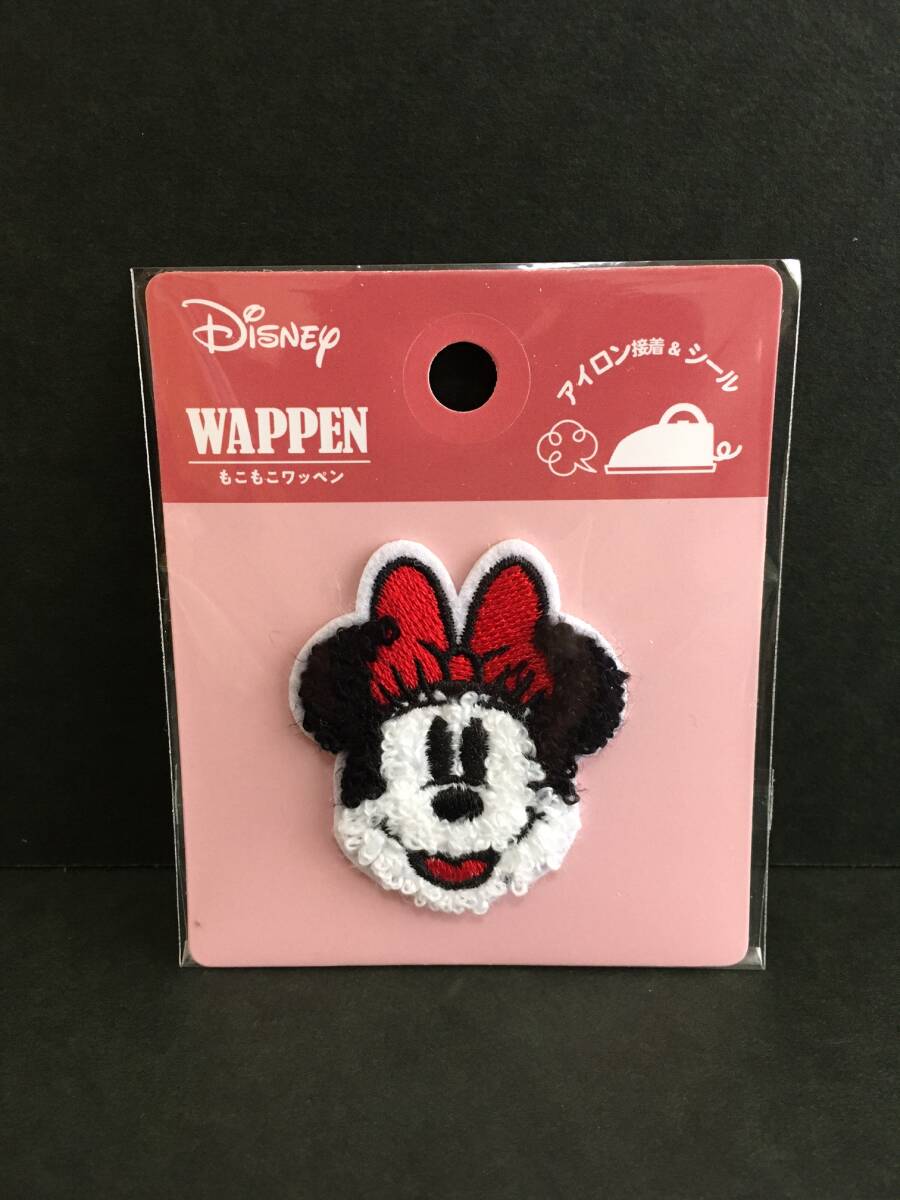 Disney/ディズニー ワッペン☆彡 もこもこ ミ二ー☆ 刺繍 シール アップリケ 新品未開封品 MINNIE MOUSE拍卖