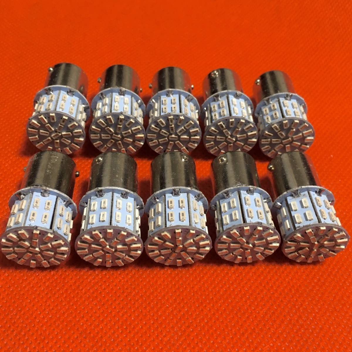 24V BA15S LED S25 平行ピン バスマーカー ナマズ デコトラ デコトラレトロ サイドマーカー 大型車 3014チップ 50連 ブルー 青 10個セット拍卖