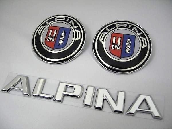 BMW アルピナ前後バッチメッキエンブレム3点セット/ E53/E70/E31/E87/E91/E39E30/E36/E39/E46/E60/E61/E65/E66/E85/E89/E90/E91/E92/E93/拍卖