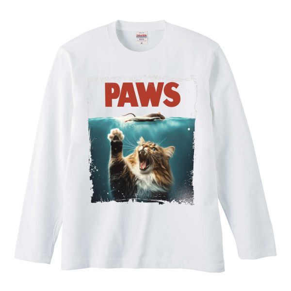 映画のワンシーンを纏う『猫とネズミプリントのロングスリーブTシャツ5010-01_L』Men's拍卖