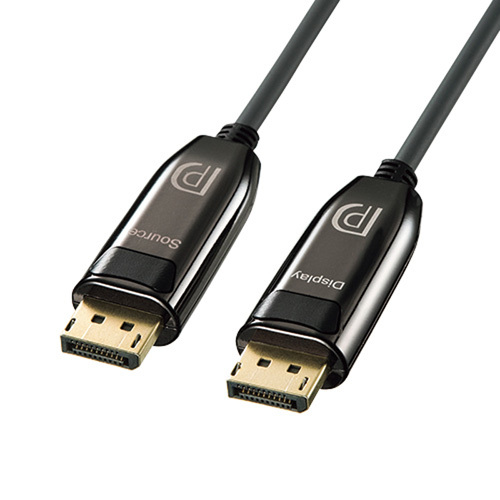 【新品未開封/送料無料/定価¥132,000-】4K/60Hz対応 DisplayPort光ファイバケーブル ブラック・20m KC-DPFB200 サンワサプライ拍卖