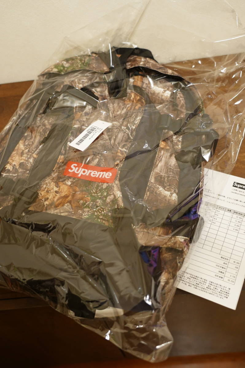 新品未使用 確実正規 Supreme Backpack Real Tree Camo 19fw aw Waist Bag Shoulder Pouch boxlogo バッグ ポーチ バックパック拍卖