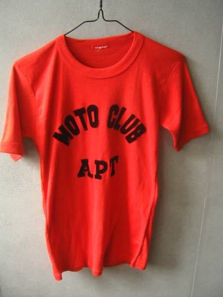 ★ヴィンテージ フランス Tシャツ レッド ベルベット スリム拍卖