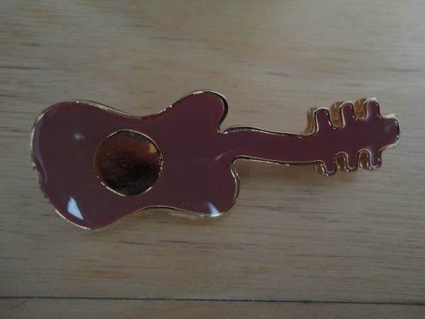 ★ヴィンテージ フランス ブローチ ギター ピンク ゴールド拍卖