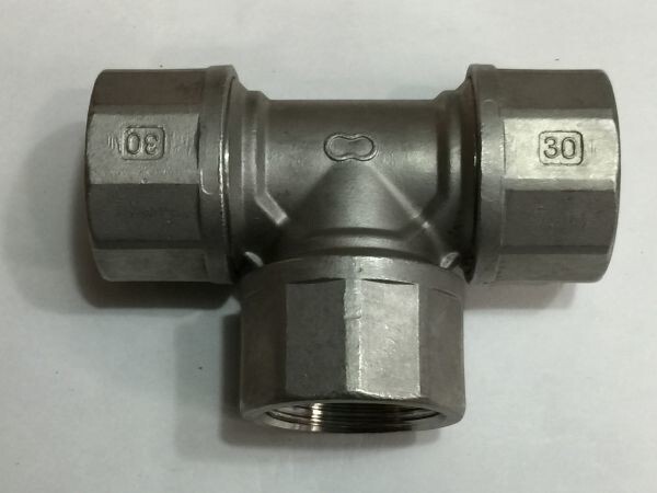 1.水道関連 ステンレス 配管 30 T型分岐 口実測42mm 12×8.5×5㎝ 2F62AA (BO43R 1-3.拍卖