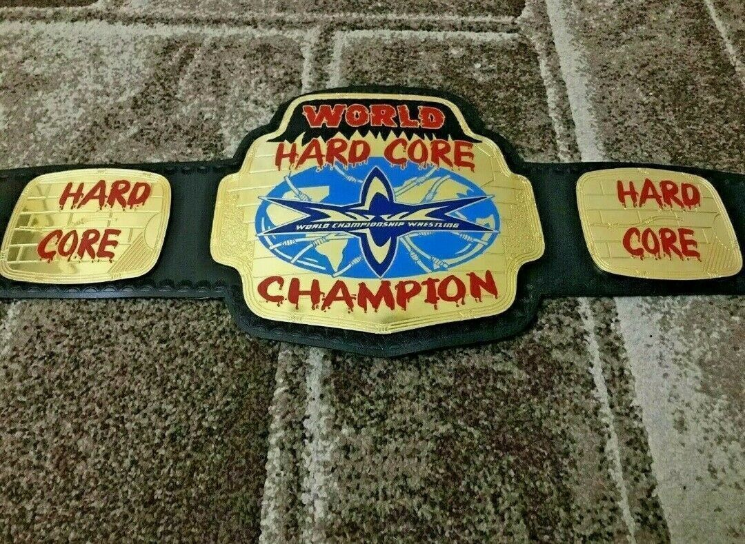 海外 限定品 送料込み プロレス WCW World Hard Core Wrestling チャンピオン 優勝 ベルト 高品質 レプリカ 5拍卖
