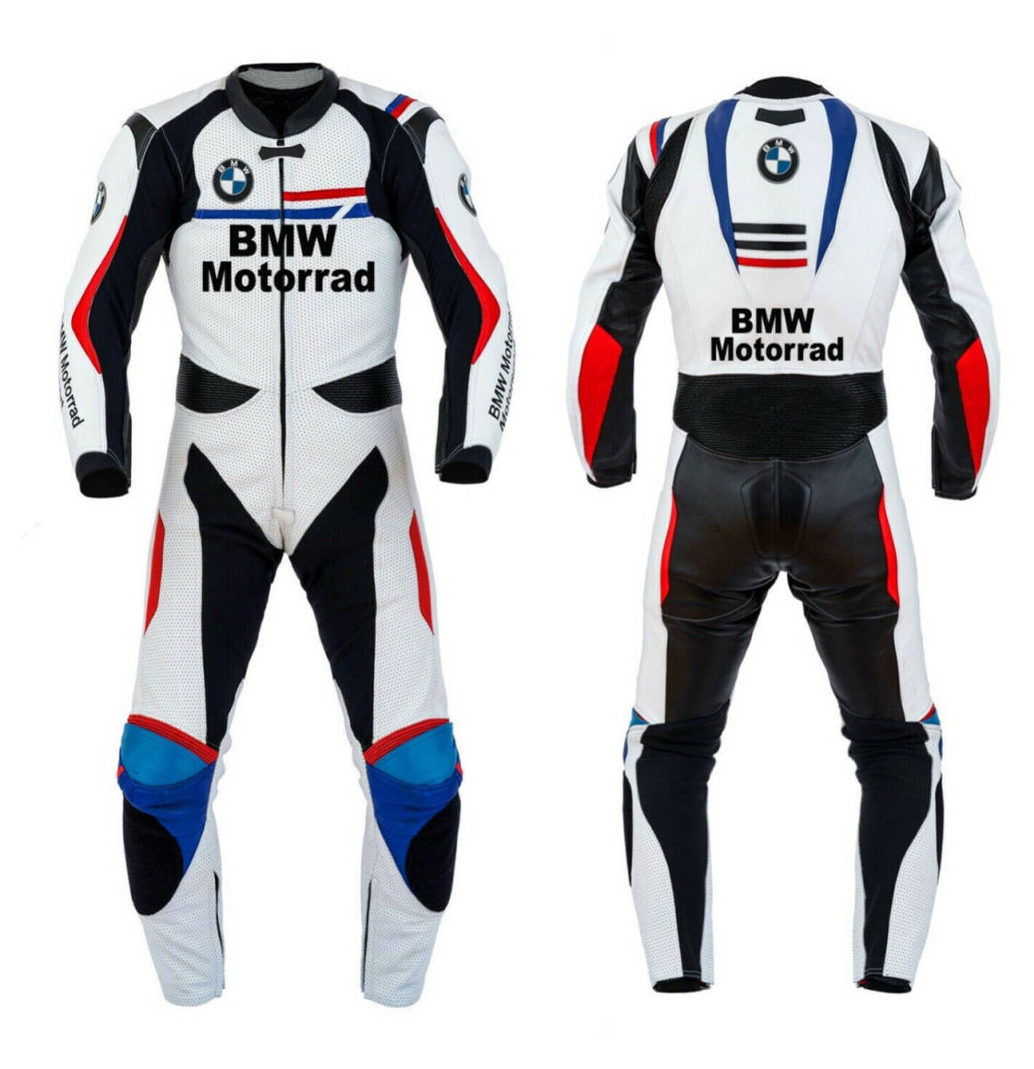 海外 高品質 送料込み BMWモトラッド MOTORRAD レザーレーシングスーツ サイズ各種 パンチングレプリカ カスタム 2拍卖