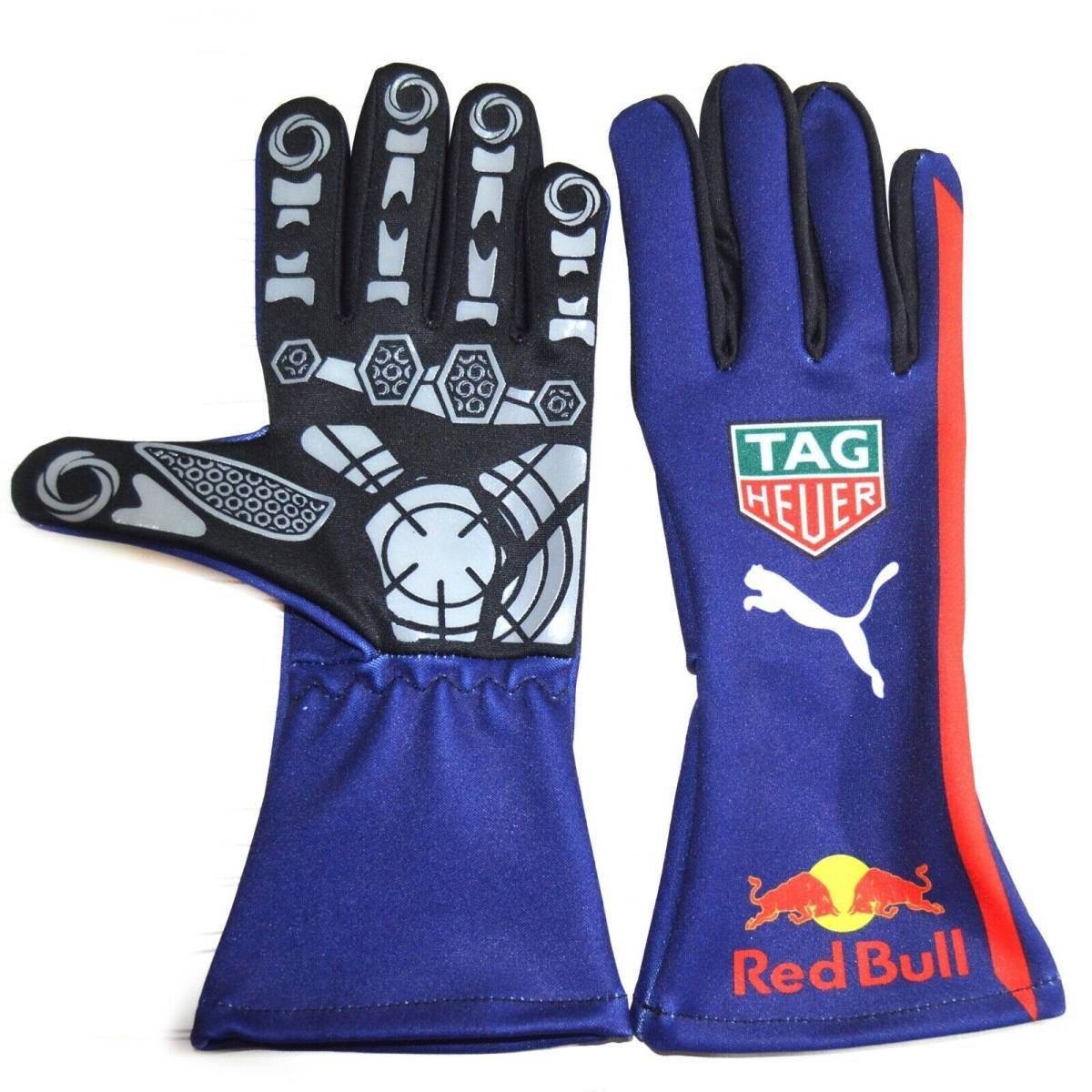 海外限定 高品質 送料込み REDBULL レッドブル  レーシンググローブ F1 サイズ各種 レプリカ カスタム対応 3拍卖