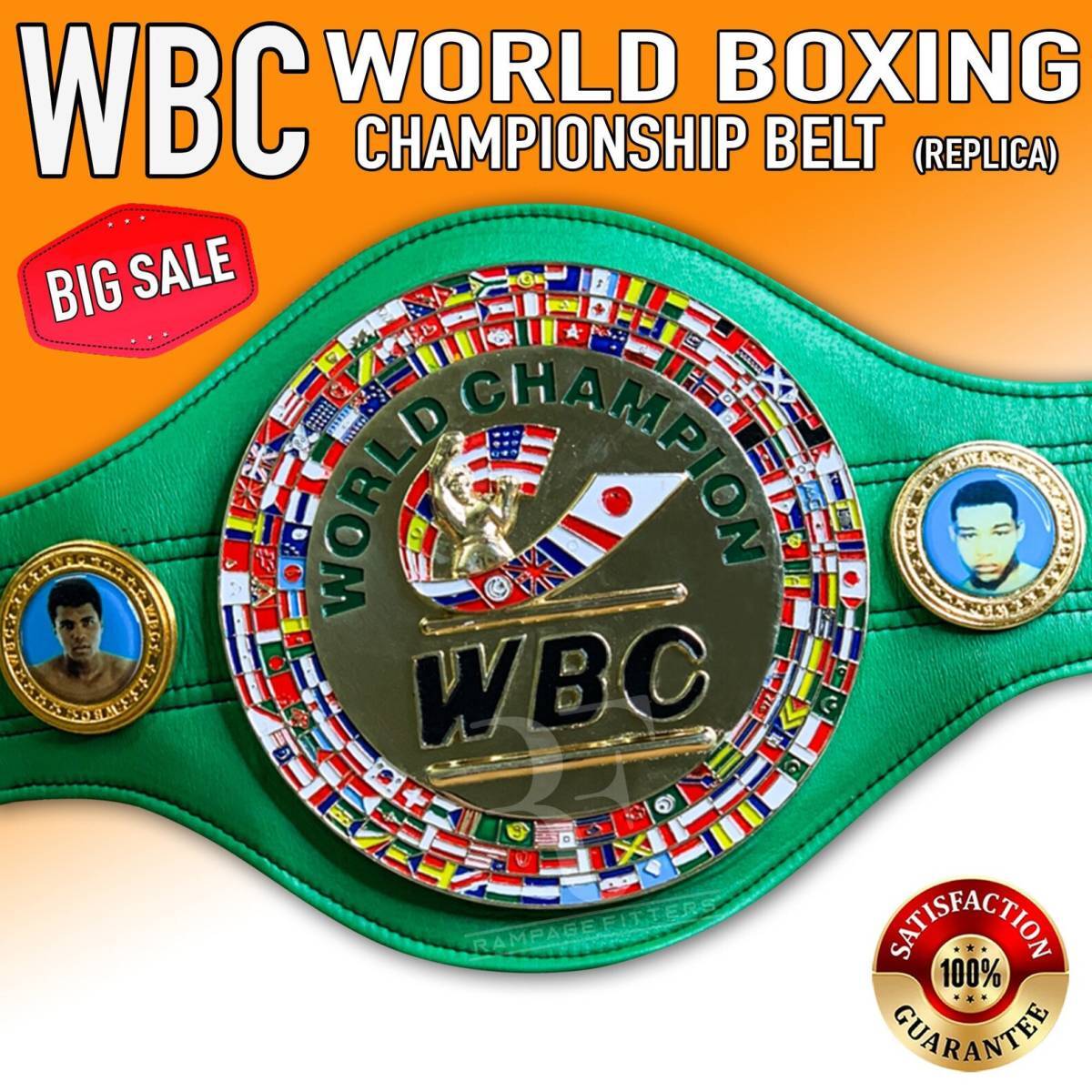海外 限定品 送料込み ボクシング WBC World Championship Boxing チャンピオン 優勝 ベルト 高品質 等身大サイズ レプリカ  15拍卖